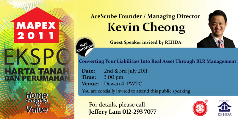 AceScube Founder Mr.Kevin Cheong invited to MAPEX 2011